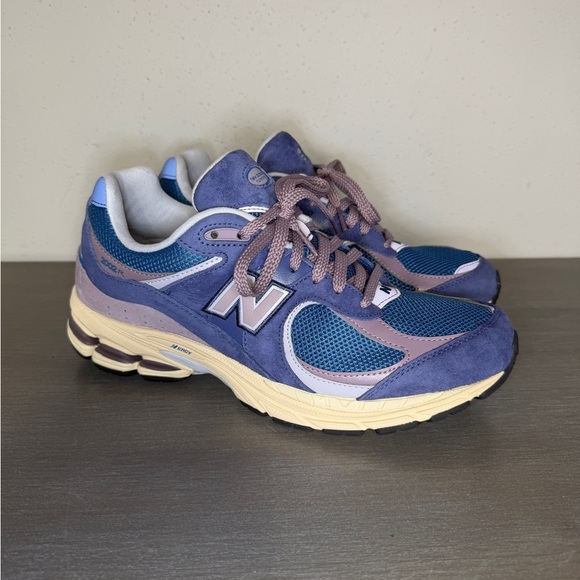 New Balance Other - New Balance 2002R Purple Blue Mesh Suede Fashion Sneakers Mens Shoe Size 10.5 D